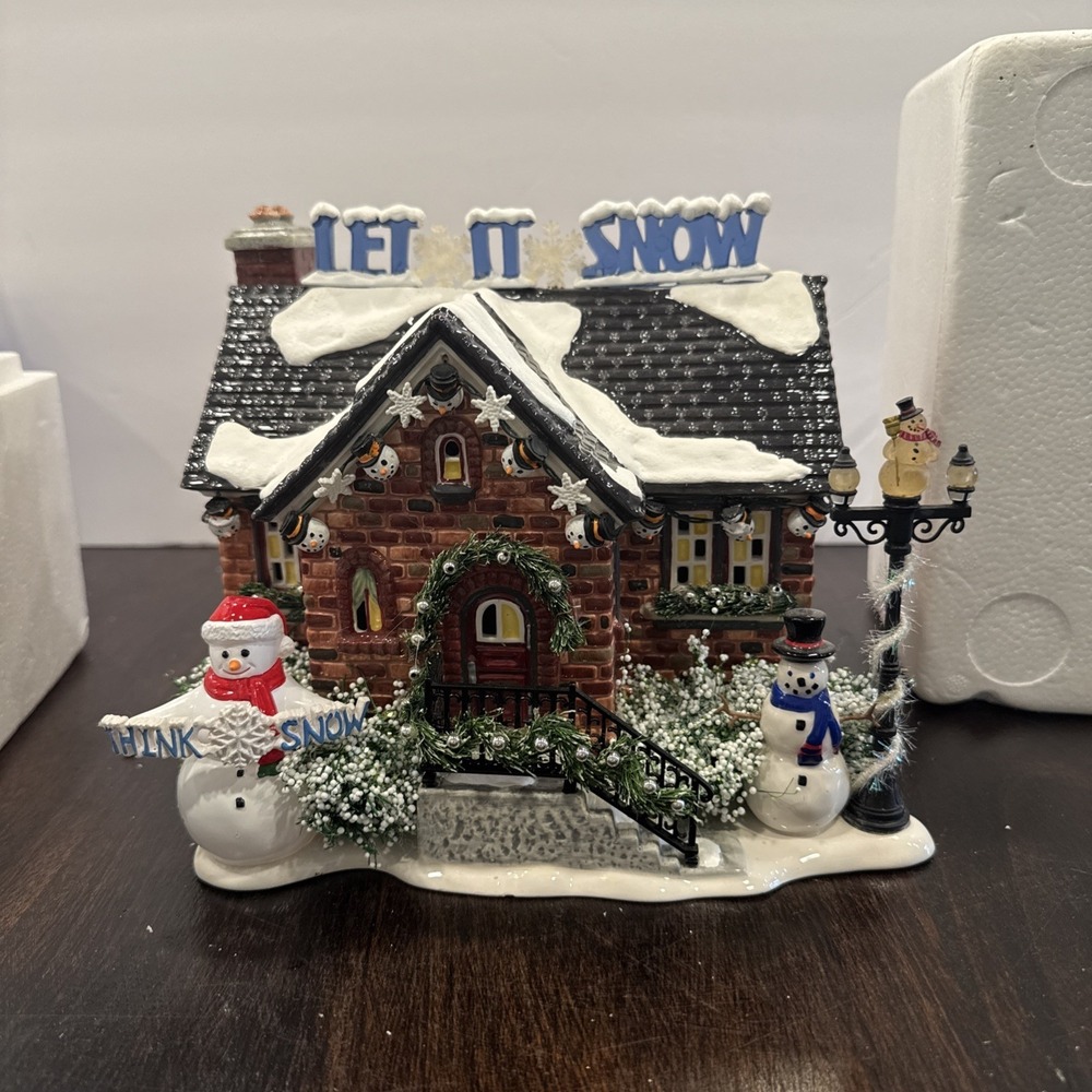 Dept 56 Snow Village The Snowman House 55390 RETIRED 2020 Christmas Missing cord